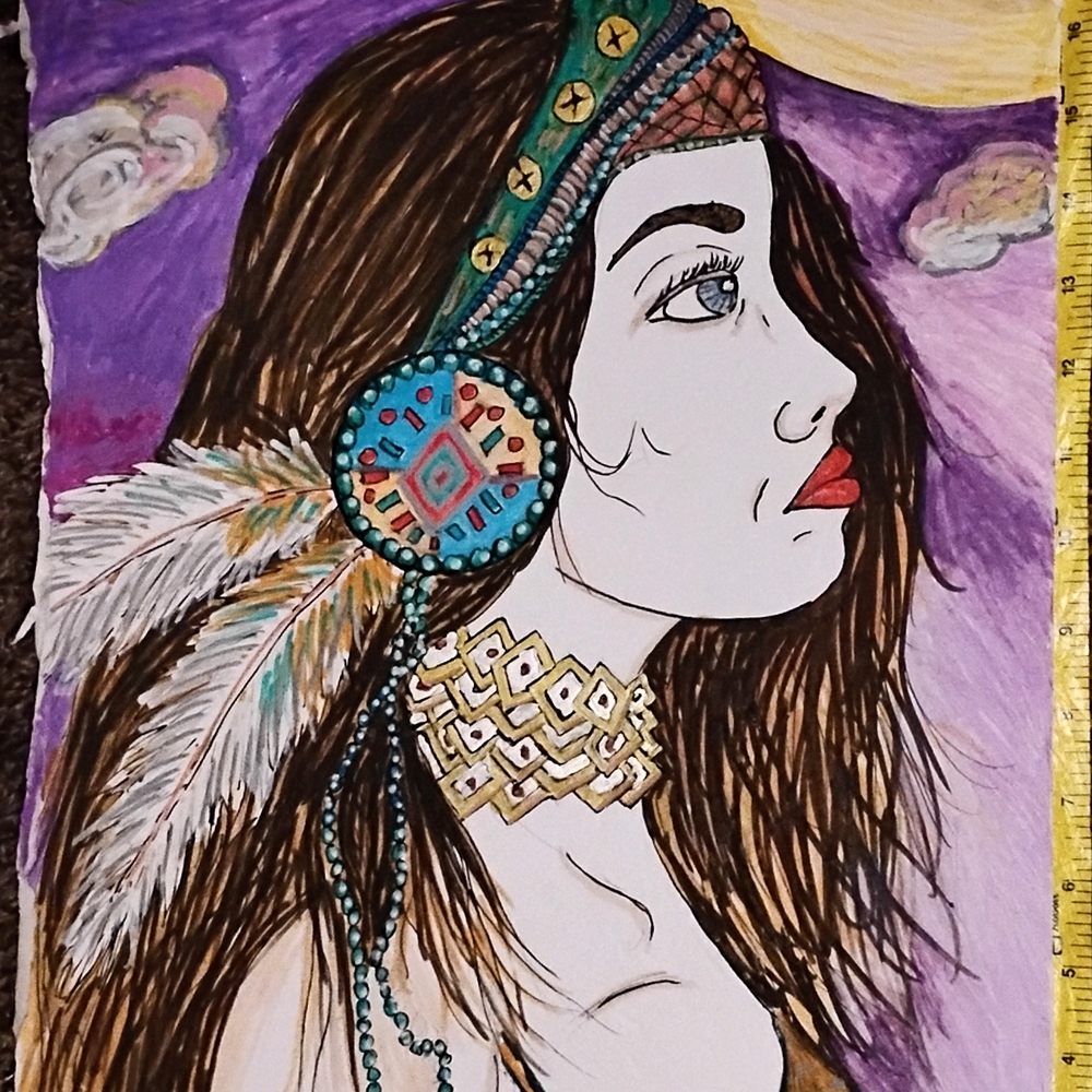 Colorful Tribal Art Illustration